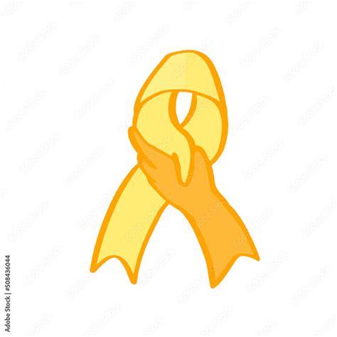 World suicide prevention day awareness and support ribbon in orange and ...