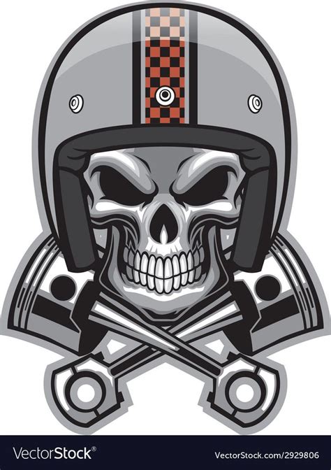 Piston Skull Svg