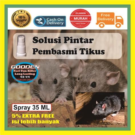 Jual Cairan Pengusir Tikus Paling Ampuh Spray Racun Semprot Pembunuh