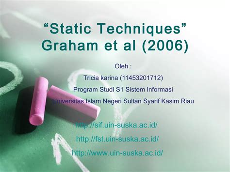 03. static techniques | PPT