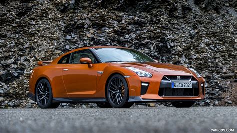 2017 Nissan GT R Premium Color Katsura Orange Front Three Quarter