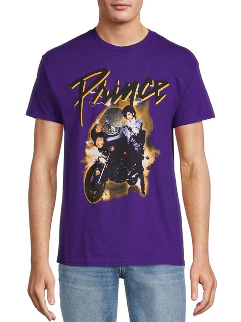 Prince Mens Motorcycle Purple Rain Tee