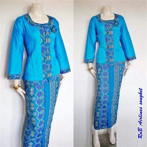 Baju Kain Songket Biru Tristintarogallegos