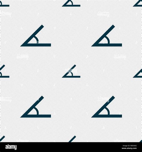Angle 45 degrees icon sign. Seamless abstract background with geometric ...