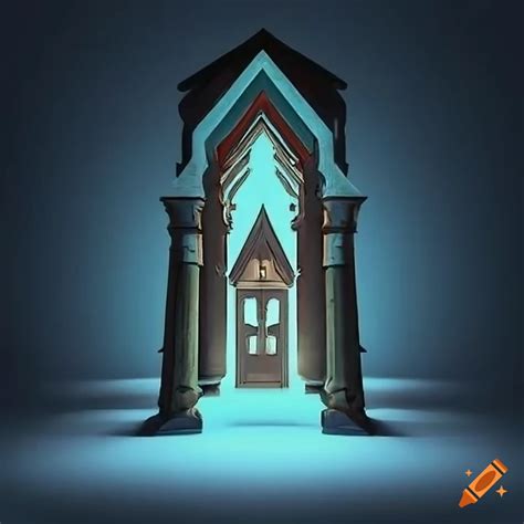 Minimalist Zelda Inspired Architectural Carving Artwork