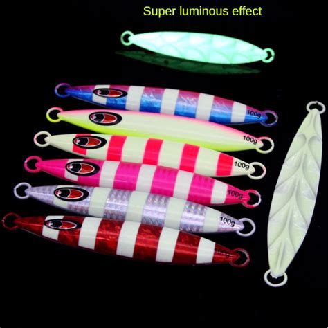 Bone Jigs Matinik Jigs Jc Metal Lead Luminous Jig Slow Pitch Jigging