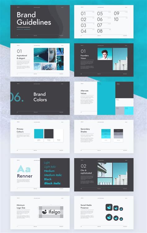 A Bunch Of Different Types Of Powerpoint Slideshows On A Blue And White