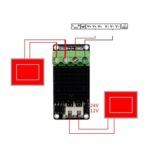3D Printer Hot Bed MOSFET Heatbed Powers Module MOS Tube High Current Load Mini Module Office