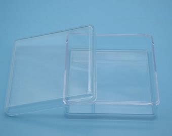 1pieces 90mmx90mmx70mm Square Clear Plastic Box Transparent Ps Box With