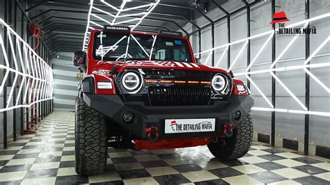 Paint Protection Film PPF Application On Mahindra Thar At The