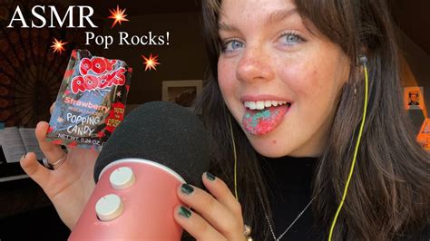 Asmr Eating Pop Rocks Crackling Mouth Sounds Youtube