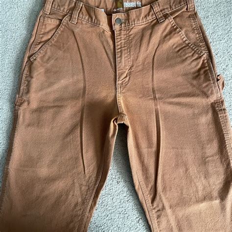 Carhartt Pants Carhartt Mens Rugged Flex Relaxed Fit Duck Utility Work Pant 34 X 32 Brown