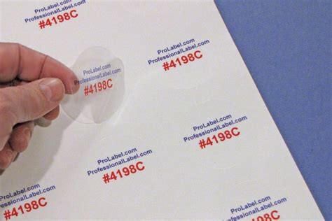 Glossy Clear Labels 100 Sheets 2 Inch Round Printable Stickers 4198C