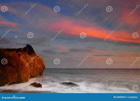 El matador beach sunset stock photo. Image of smooth, malibu - 6495054