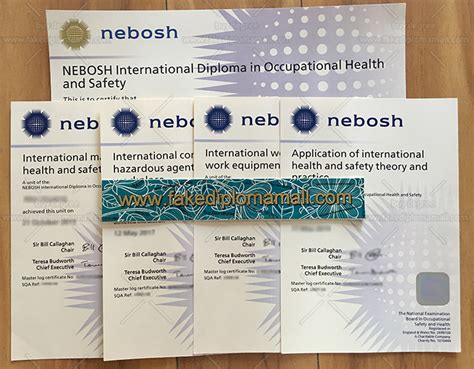 NEBOSH International Diploma Best Site To Buy Fake Diploma