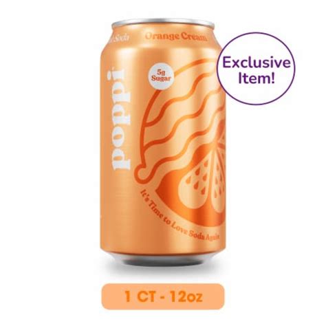 Poppi Orange Cream Prebiotic Soda Can 12 Fl Oz Ralphs