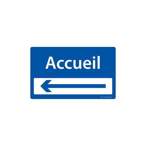 Panneau directionnel accueil à droite Direct Signalétique