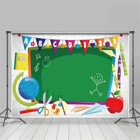 Blackboard Classroom for Kids Backdrop for Photoshoot in 2022 | Backdrops, Custom backdrop ...