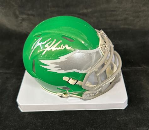 Philadelphia Eagles Jason Kelce Autographed 2023 Kelly Green Mini ...