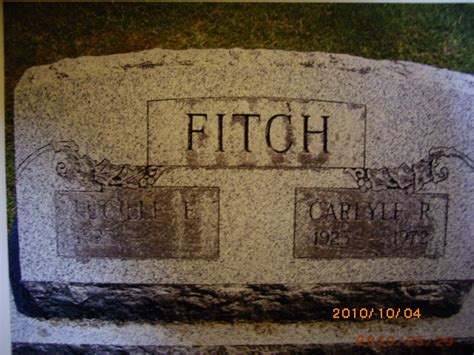 Carlyle Richard Fitch Memorial Find A Grave