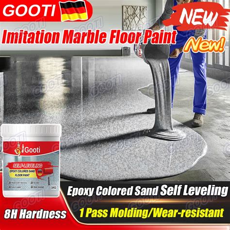 gooti epoxy colored sand  leveling cement floor paint bright
