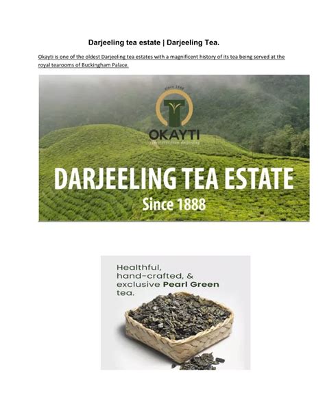 PPT - Darjeeling tea estate. | PowerPoint Presentation, free download ...