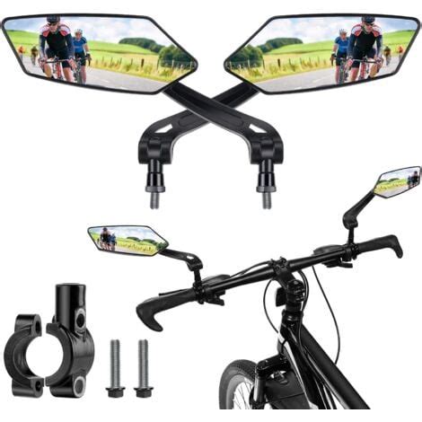 Minkurow Specchietti Per Bici Pcs Hd Specchietto Retrovisore Per