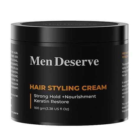 Buy Men Deserve Strong Hold Hair Styling Cream 100g Online At Best Price In India On Tira