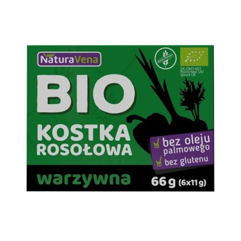 Kostka Rosołowa Warzywna Bezglutenowa BIO 66 g Naturavena