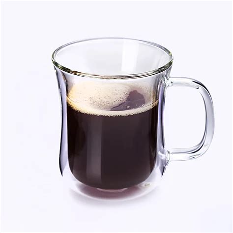 200ml Double Glass Cup Coffee Cup High Borosilicate Creative Mug Double Water Cup Tea Cup Drop