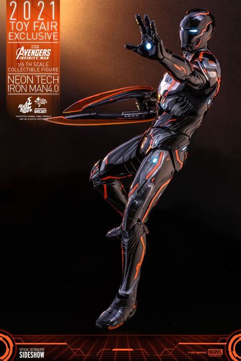 Iron Man Neon Tech Sixth Scale Collectible Figure By Hot Toys Iron Man Iron Man Armor
