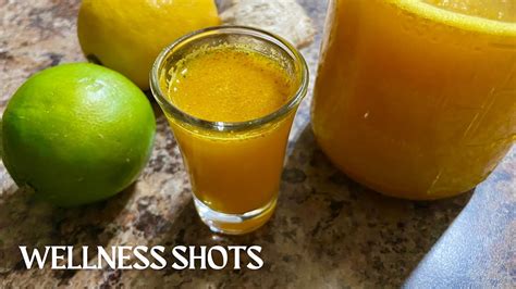 IMMUNE BOOSTING WELLNESS SHOTS LEMON GINGER TURMERIC SHOTS YouTube