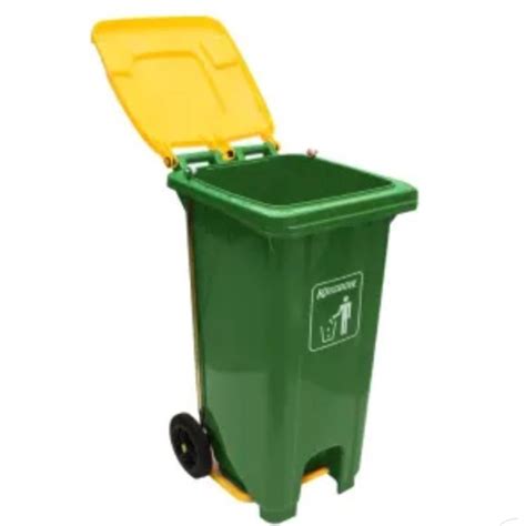 Jual KRISBOW Dustbin 120L Outdor Dengan Pedal Tempat Sampah Green And