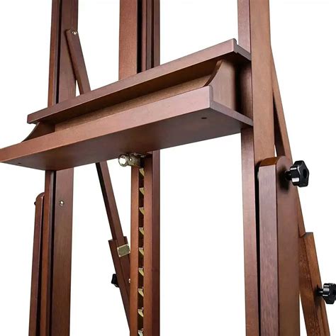 Meeden Extra Large Heavy Duty H Frame Artists Easel Walnut Finish