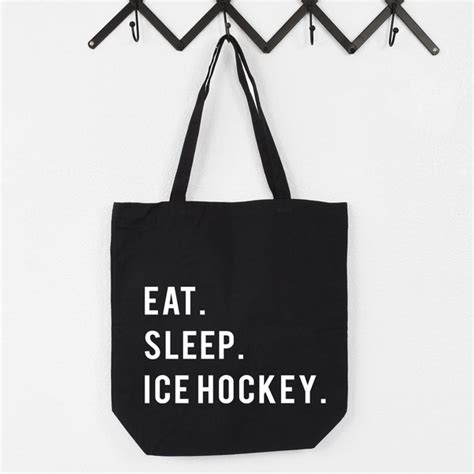 Ice Hockey Tote Bags Etsy