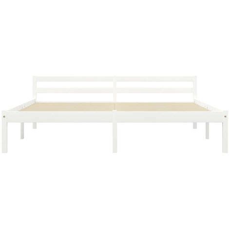 Hommoo Bed Frame White Solid Pine Wood X Cm Vd