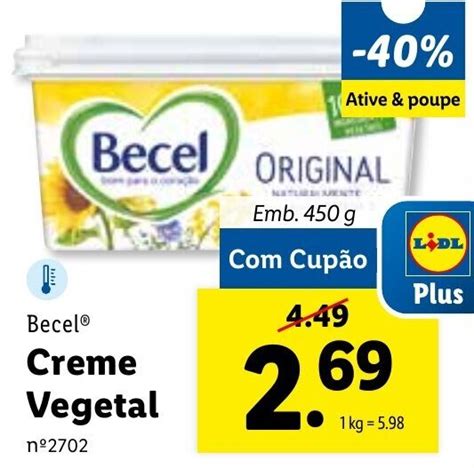 Promo O Becel Creme Vegetal G Em Lidl