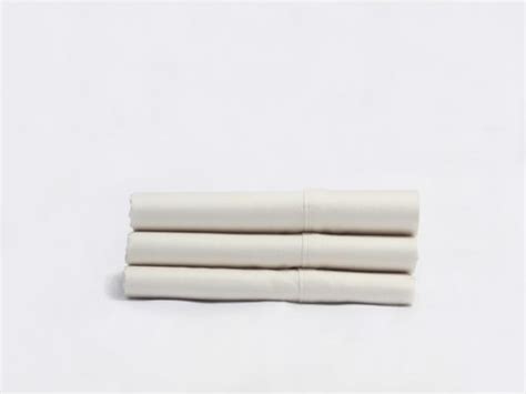 Natural Sateen Pillow Cases With Z Hem Naturesoft Bedding