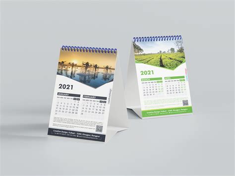 NEW YEAR - 2021 DESK CALENDAR DESIGN on Behance