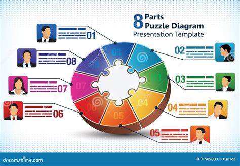 Two Sided Presentation Template Cartoon Vector | CartoonDealer.com ...