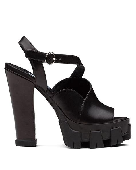 Total Imagen Prada Chunky Heels Abzlocal Mx