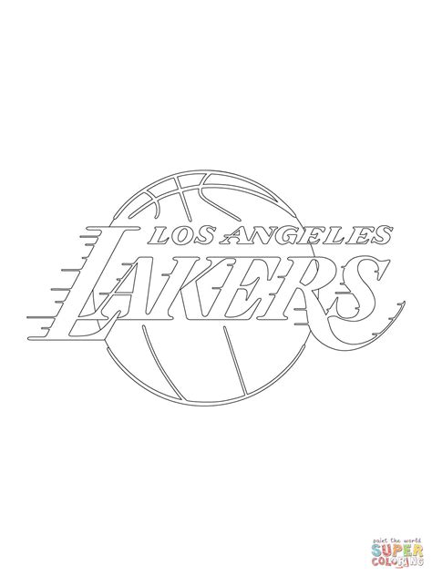 Lakers Logo Coloring Pages At Free Printable Colorings Pages To Print And Color