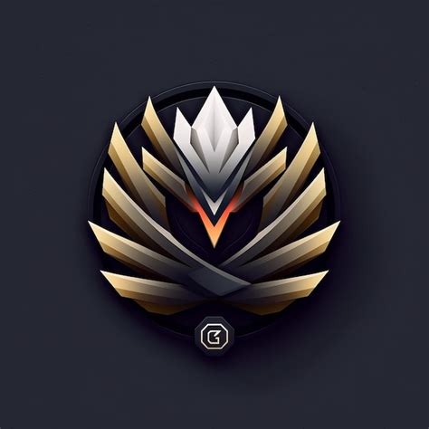 Premium AI Image | a black and gold logo with a logo for the company.