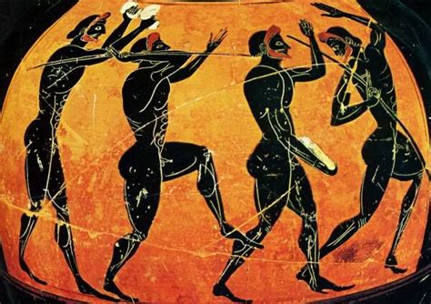 Spear Throwers Ancient Olympics Ancient Art Ancient