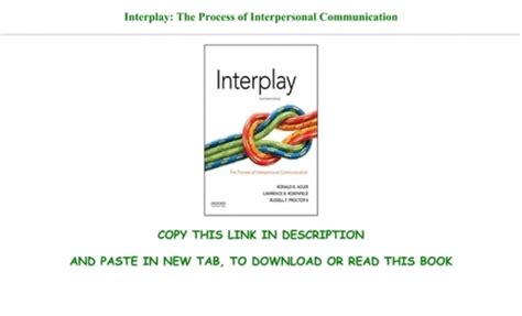 Interplay The Process Of Interpersonal Communication