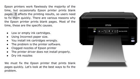 Ppt Epson Printer Print Blank Pages Solved It Powerpoint