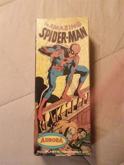 1966 Aurora Amazing Spider Man Model Kit Complete With Instructions And