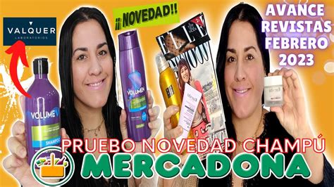 PRUEBO NUEVO CHAMPÚ VOLUME MERCADONA LABORATORIO VALQUER AVANCE REGALOS