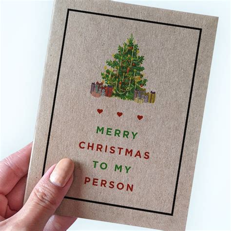 Love Christmas Card - Etsy