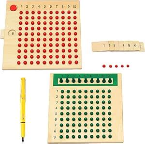 Multiplikationstafel Holz Multiplikationsbrett Montessori